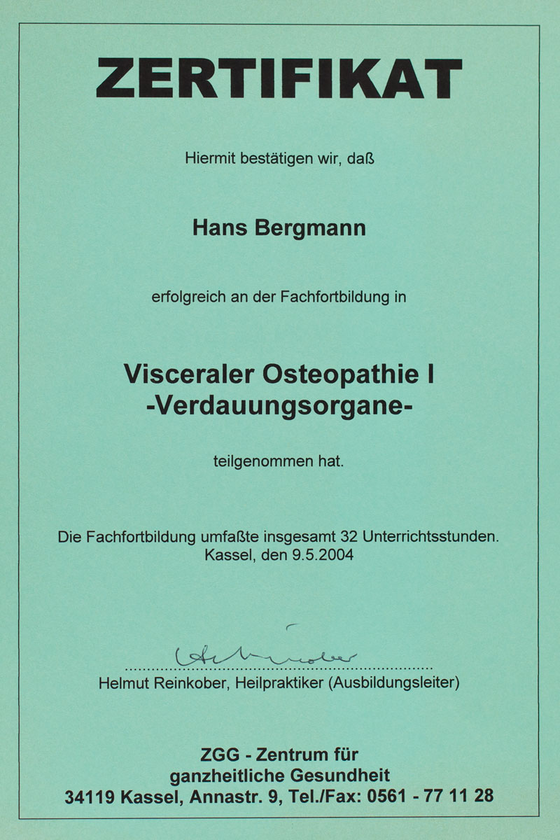 Osteopathie Hans Bergmann